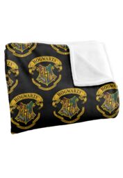 Harry Potter Illustrated Hogwarts Crest Officially Licensed Silky Touch Super Soft Throw Blanket 152x127 cm in White - thumbnail 3