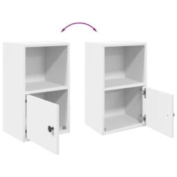Berkfield Home Bookcase White 31x24x52 cm Engineered Wood - Size: 31 x 24 x 52 cm - thumbnail 8