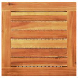 Berkfield Home Garden Table Beige 40x40x42 cm Poly Rattan Acacia Wood - Size: 40 x 40 x 42 cm - thumbnail 7