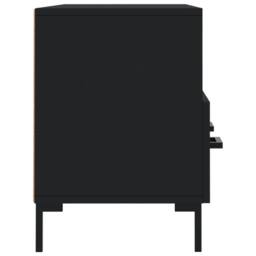 Berkfield Home TV Cabinet Black 102x36x50 cm Engineered Wood - Size: 102 x 36 x 50 cm - thumbnail 7