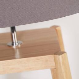 Lighting Collection Multi‑Functional Shelf Floor Lamp in Natural - thumbnail 4