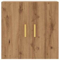 Berkfield Home Wall Cabinet Artisan Oak 60x31x60 cm Engineered Wood in Brown - Size: 60 x 31 x 60 cm - thumbnail 4