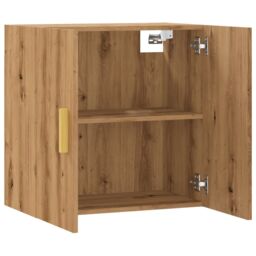 Berkfield Home Wall Cabinet Artisan Oak 60x31x60 cm Engineered Wood in Brown - Size: 60 x 31 x 60 cm - thumbnail 5