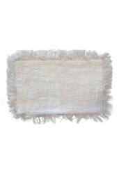 KDMD Linen Cushion Cover 30x50cm with Fringe -Soft, Durable & Stylish Decor in Cream - Size: 30x50 cm - thumbnail 4