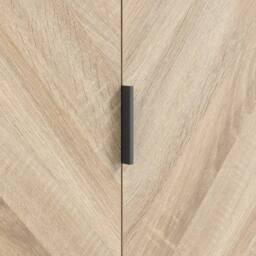 Lemon Pavilion Furniture Stockholm Chevron 2 Door Wardrobe - L58 x W100 x H190 cm in Brown - Size: 1 Pack - thumbnail 5