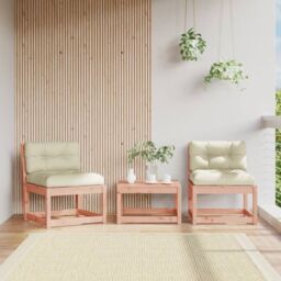Berkfield Home Garden Sofas with Cushions 2pcs Solid Wood Douglas in Brown