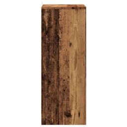 Berkfield Home Shoe Cabinet Old Wood 60x35x92 cm Engineered Wood in Brown - Size: 60 x 35 x 92 cm - thumbnail 5