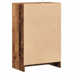 Berkfield Home Shoe Cabinet Old Wood 60x35x92 cm Engineered Wood in Brown - Size: 60 x 35 x 92 cm - thumbnail 6