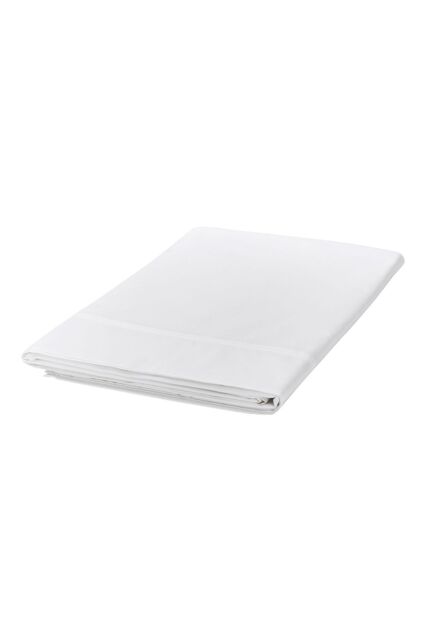 1951 'Luxury 300 Thread Count' Egyptian Cotton Flat Sheet in White - Size: Super King Flat - image 1