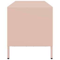 Berkfield Home TV Cabinet Pink 68x39x43.5 cm Cold-rolled Steel - thumbnail 6