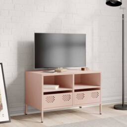 Berkfield Home TV Cabinet Pink 68x39x43.5 cm Cold-rolled Steel
