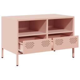 Berkfield Home TV Cabinet Pink 68x39x43.5 cm Cold-rolled Steel - thumbnail 4