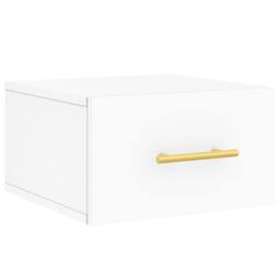 Berkfield Home Wall-mounted Bedside Cabinets 2 pcs White 35x35x20 cm - Size: 35 x 35 x 20 cm - thumbnail 5