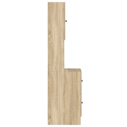 Berkfield Home Kitchen Cabinet Sonoma Oak 35x50x180 cm Engineered Wood in Beige - Size: 35 x 50 x 180 cm - thumbnail 7
