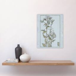 "Artery8 Aster on Green Ground Vintage Wall Art Print Overbeck in Blue - Size: W12"" x H16""" - thumbnail 4