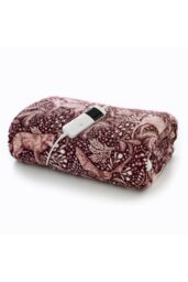 Deyongs Woodland Folk Wine Heated Sherpa Throw - 140x180cm Soft Fleece & Sherpa Lining - 1846 - Size: 140 cm x 180 cm - thumbnail 3