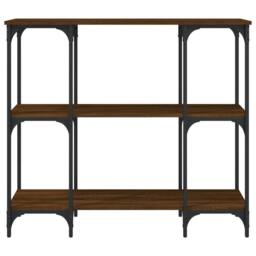 Berkfield Home Console Table Brown Oak 102x35x90 cm Engineered Wood - Size: 102 x 35 x 90 cm - thumbnail 4