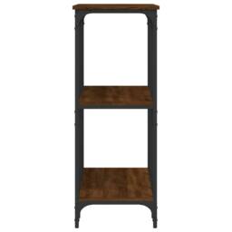 Berkfield Home Console Table Brown Oak 102x35x90 cm Engineered Wood - Size: 102 x 35 x 90 cm - thumbnail 5