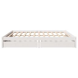 Berkfield Home Bed Frame without Mattress White 180x200 cm Super King Solid Wood Pine - thumbnail 5