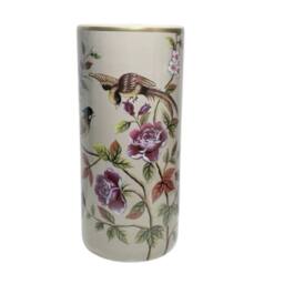 "Minster Stylish Living Ltd 18"" Umbrella Stand - Birds with Roses & Flowers Design - Cream" - thumbnail 1
