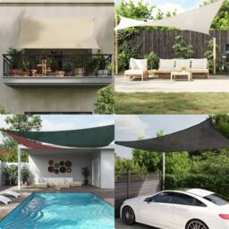 Berkfield Home Sunshade Sail 160 g/m¬≤ Terracotta 4x6 m HDPE in Orange