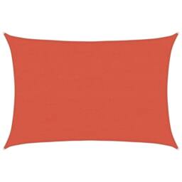 Berkfield Home Sunshade Sail 160 g/m¬≤ Terracotta 4x6 m HDPE in Orange - thumbnail 2