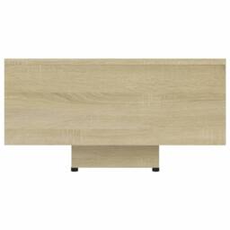 Berkfield Home Modern Coffee Table Sonoma Oak 85x55x31 cm Engineered Wood in Light Oak - Size: 85 x 55 x 31 cm - thumbnail 4