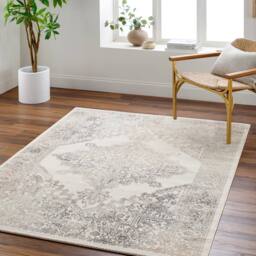 Livabliss Roma-Vintage Grey Brown Green Traditional Boho Living Dining Bedroom Rug in Light Brown - Size: 80 cm x 220 cm - thumbnail 1