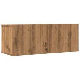 Berkfield Home TV Cabinets Wall-mounted 2 pcs Artisian Oak 80x30x30 cm in Brown - Size: 80 x 30 x 30 cm - thumbnail 2