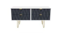 Ready Assembled 2 U Dallas 4 Drawer Bed Box (Ready Assembled) in Dark Blue - thumbnail 1