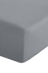 Catherine Lansfield 'Easy Iron Percale' Combed Polycotton 35cm Depth Sheet in Grey - Size: Double Fitted