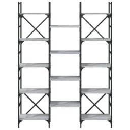 Berkfield Home Bookshelf Grey Sonoma 127.5x28.5x172.5 cm Engineered Wood - thumbnail 5