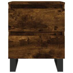 Berkfield Home Elegant Bedside Cabinets 2 pcs Smoked Oak 40x35x50 cm Engineered Wood in Brown - Size: 40 x 35 x 50 cm - thumbnail 5