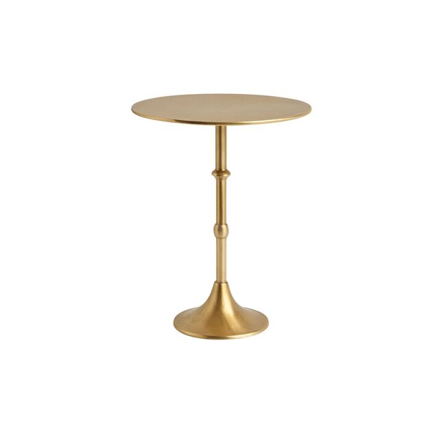 Melody Maison Round Gold Metal Side Table in Metallic Gold - image 1