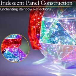 Christow Christmas Snowman Light Iridescent LED Indoor Decoration Remote with Timer 40cm - thumbnail 3