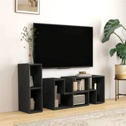 Nordara TV Unit for TVs up to 75 Inches, Free Combination TV Stand, Black - Size: 180 cm x 45 cm - thumbnail 3