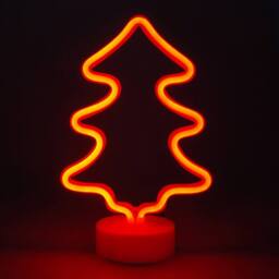 simpa LED Novelty Neon Christmas Tree Light in Red
