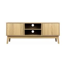 sweeek 120cm TV unit wooden effect 2 doors in Brown - thumbnail 7