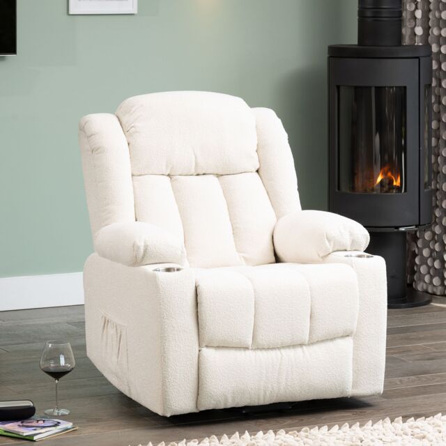 Artemis Home Redding Dual Motor Electric Lift Assist Recliner Chair with Massage & Heat in Cream - image 1
