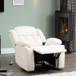 Artemis Home Redding Dual Motor Electric Lift Assist Recliner Chair with Massage & Heat in Cream - thumbnail 3