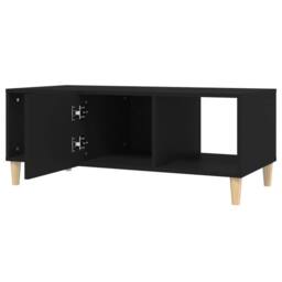 Berkfield Home Coffee Table Black 102x50x40 cm Engineered Wood - Size: 102 x 50 x 40 cm - thumbnail 4
