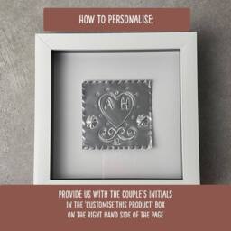 Afewhometruths Personalised Tin Heart of Love - 10th Anniversary Gift in Silver - thumbnail 5