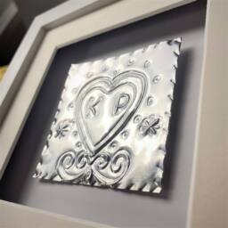 Afewhometruths Personalised Tin Heart of Love - 10th Anniversary Gift in Silver - thumbnail 2