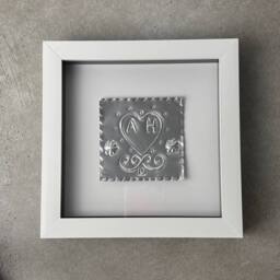 Afewhometruths Personalised Tin Heart of Love - 10th Anniversary Gift in Silver - thumbnail 4