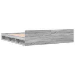 Berkfield Home Bed Frame with Drawers without Mattress Grey Sonoma 200x200 cm - thumbnail 6