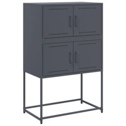 Berkfield Home Sideboard Anthracite 68.5x38.5x107 cm Steel in Black - thumbnail 2