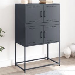 Berkfield Home Sideboard Anthracite 68.5x38.5x107 cm Steel in Black