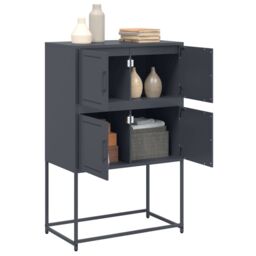 Berkfield Home Sideboard Anthracite 68.5x38.5x107 cm Steel in Black - thumbnail 5