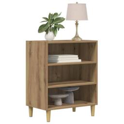 Berkfield Home Sideboard Artisan Oak 57x35x75 cm Engineered Wood in Brown - Size: 57 x 35 x 75 cm - thumbnail 2