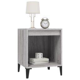 Berkfield Home Bedside Cabinets 2 pcs Grey Sonoma 40x35x50 cm - Size: 40 x 35 x 50 cm - thumbnail 4